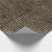 Horus Gold Egyptian Hieroglyphics Antiek Script Cadeaupapier (Hoek)