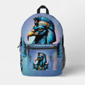 Horus is de Egyptische valkengod. Bedrukte Rugzak (Voorkant)