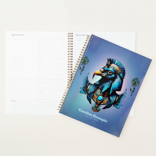 Horus is de Egyptische valkengod. Planner (Display)