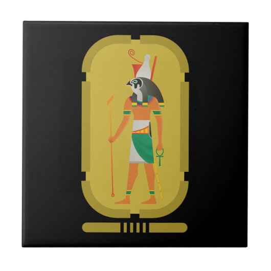 Horus keramiek tegel tegeltje (Voorkant)