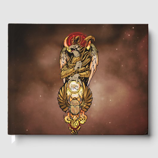 Horus met allemaal oog gastenboek (Voorkant)
