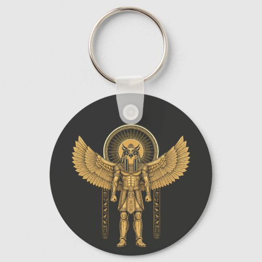 Horus met Zonneschijf  Sleutelhanger (Voorkant)