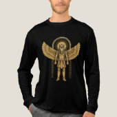 Horus met Zonneschijf Tri-Blend Shirt (Voorkant volledig)