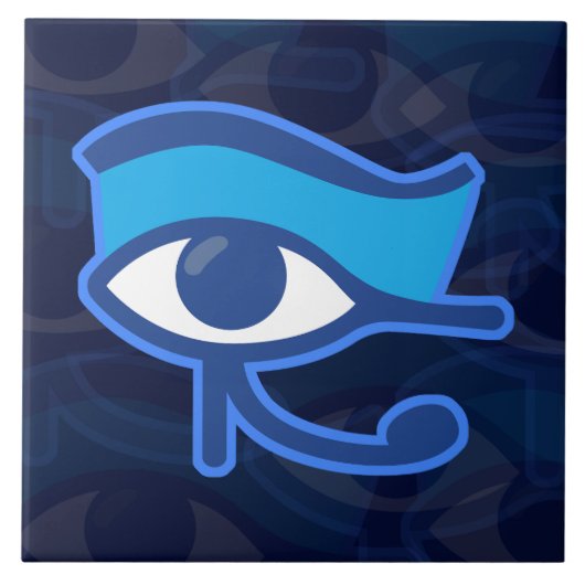 Horus Oog Keramische Tegel Tegeltje (Voorkant)