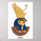 Horus Oude Egyptische god Poster (Voorkant)
