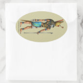 Horus ovale Sticker (Tas)