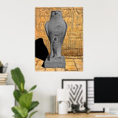 Horus Statue, Edfu, Egypte (1) Poster (Thuiskantoor)