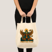 Horus the Protector – Bold Ancient Egyptian Falcon Tote Bag (Voorkant (product))