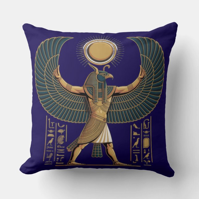 Horus the Winged Sun guard Kussen (Voorkant)