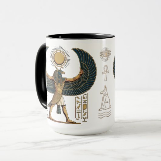 Horus the Winged Sun guard Mok (Voorkant links)