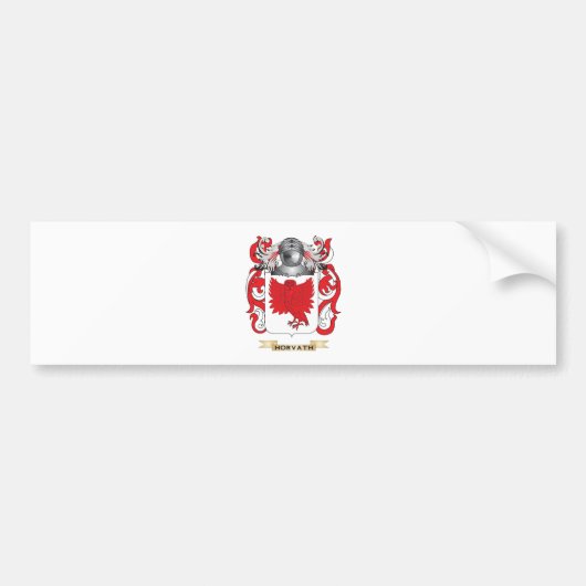 Horvath Coat of Arms (gezinscrest) Bumpersticker (Voorkant)
