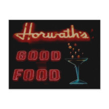 Horwaths, Elmwood Pk. I L.  Neon Post Card