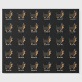 Horweenie Funny Sause Dog Pun Dark BG Cadeaupapier (Vlak)
