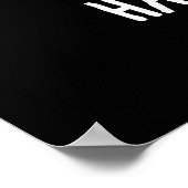 Horweenie Funny Sause Dog Pun Dark BG Poster (Hoek)