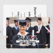 HORZ Foto 2025 Uitnodiging voor afstudeerfeest (Voorkant / Achterkant)