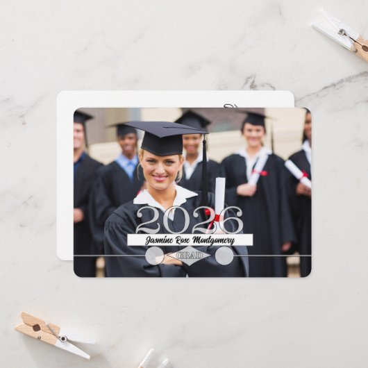 HORZ Foto 2025 Uitnodiging voor afstudeerfeest (Voorkant / Achterkant in situ)