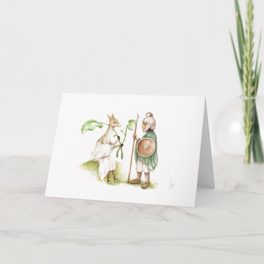 Hos & Ertae frankeren het Wenskaart van de Kist Kaart (Voorkant)