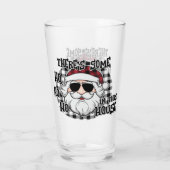 Hos in dit Huis | Punny Santa Sublimation Glas (Achterkant)