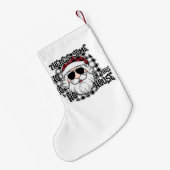 Hos in dit Huis | Punny Santa Sublimation Kleine Kerstsok (Achterkant (Hangend))