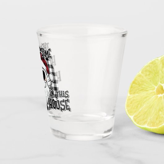 Hos in dit Huis | Punny Santa Sublimation Shot Glas (Rechts)