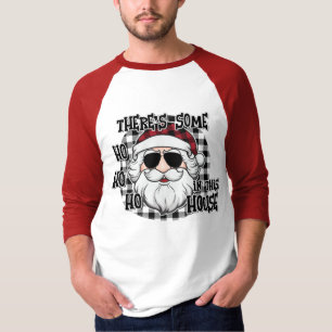 Hos in dit Huis   Punny Santa Sublimation T-shirt
