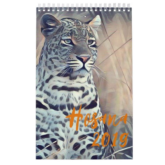 Hosana de Leopard 2019 Wall Calendar Kalender (Hoes)