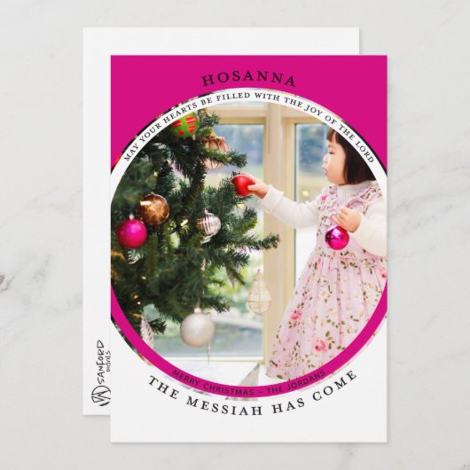 Hosanna-fotokaart Kaart (Voorkant / Achterkant)