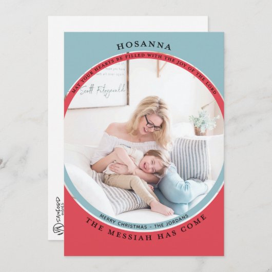 Hosanna-fotokaart Kaart (Voorkant / Achterkant)