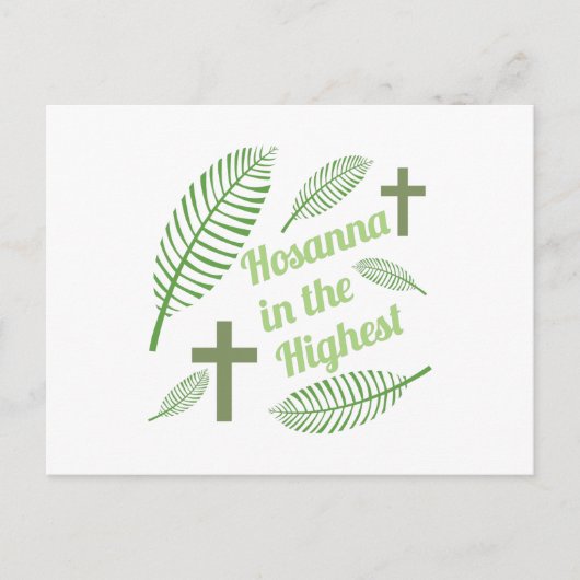 Hosanna in de hoogste briefkaart (Voorkant)