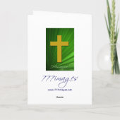 Hosanna met Bijbelvers Wenskaart Kaart (Achterkant)