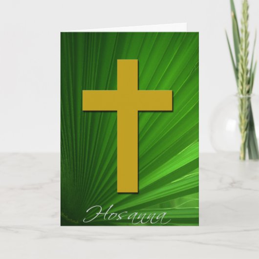 Hosanna met Bijbelvers Wenskaart Kaart (Voorkant)
