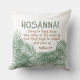 HOSANNA Palm Sunday Square Kussen