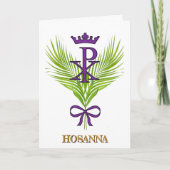 HOSANNA Palm Zondag Kaart (Johannes 12:12-15) (Voorkant)