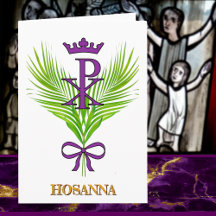 HOSANNA Palm Zondag Kaart (Johannes 12:12-15)