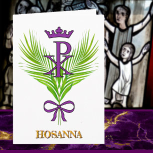 HOSANNA Palm Zondag Kaart (Johannes 12:12-15)