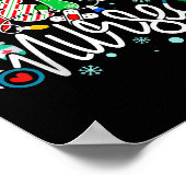 Hosce Nurse Funny Xmas Light Stethoscope Christmas Poster (Hoek)