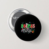Hosce Nurse Funny Xmas Light Stethoscope Christmas Ronde Button 5,7 Cm (Voorkant /achterkant)