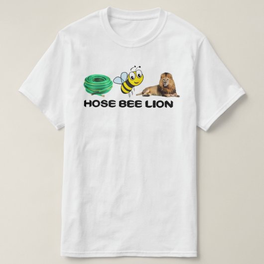 Hose Bee Lion White T Shirt (Design voorkant)