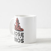 Hose Before Bros | Brandweerkazerne Humor Design Koffiemok (Voorkant links)