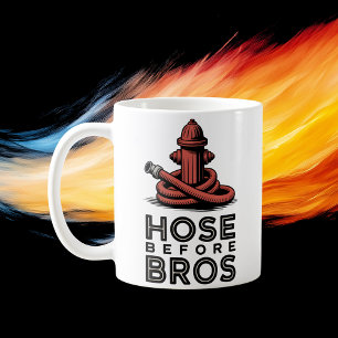 Hose Before Bros Brandweerkazerne Humor Design Koffiemok
