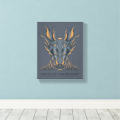 HOSE OF THE DRAGON | Balerion Candle Altar Canvas Afdruk (Insitu (Houten vloer))