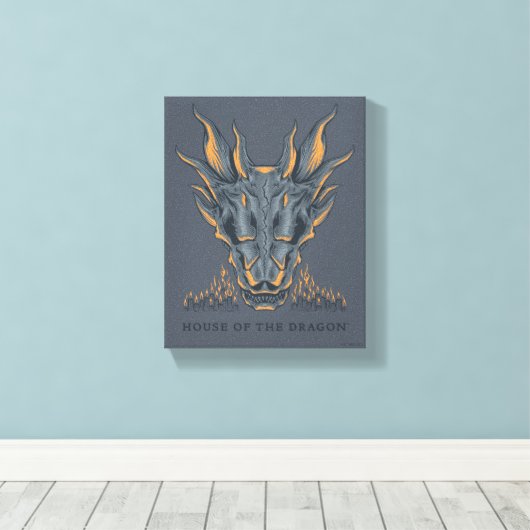 HOSE OF THE DRAGON | Balerion Candle Altar Canvas Afdruk (Insitu (Houten vloer))