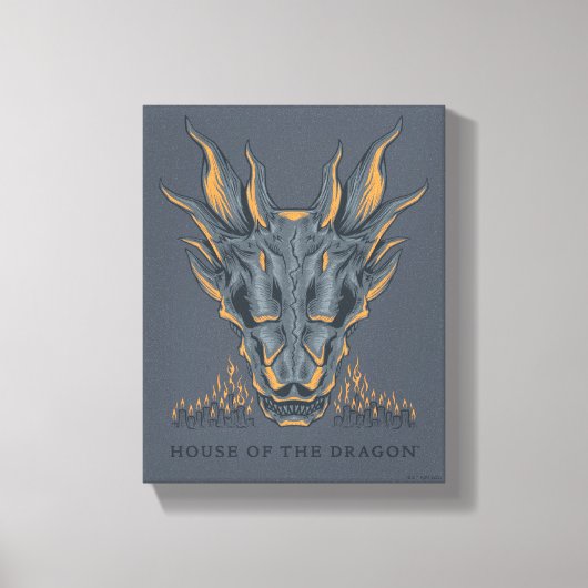 HOSE OF THE DRAGON | Balerion Candle Altar Canvas Afdruk (Voorkant)