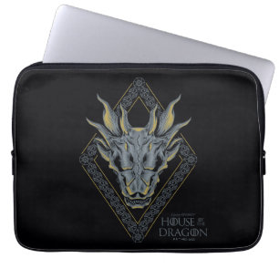 HOSE OF THE DRAGON Balerion Skull Diamond Crest Laptop Sleeve