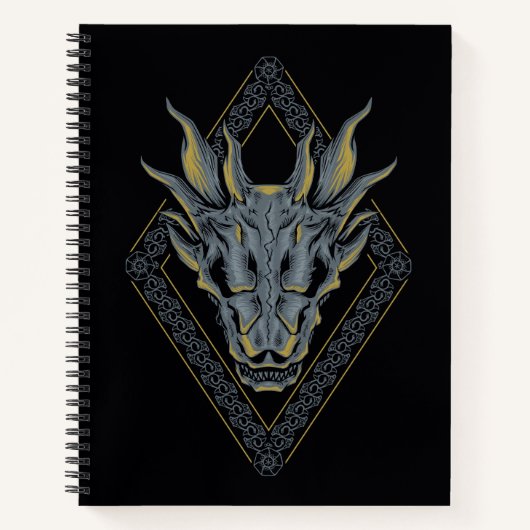 HOSE OF THE DRAGON Balerion Skull Diamond Crest Notitieboek (Voorkant)