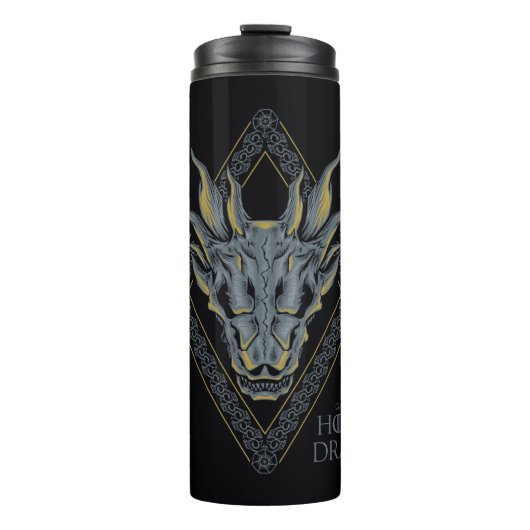 HOSE OF THE DRAGON Balerion Skull Diamond Crest Thermosbeker (Voorkant)