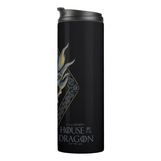 HOSE OF THE DRAGON Balerion Skull Diamond Crest Thermosbeker (Geroteerd rechts)
