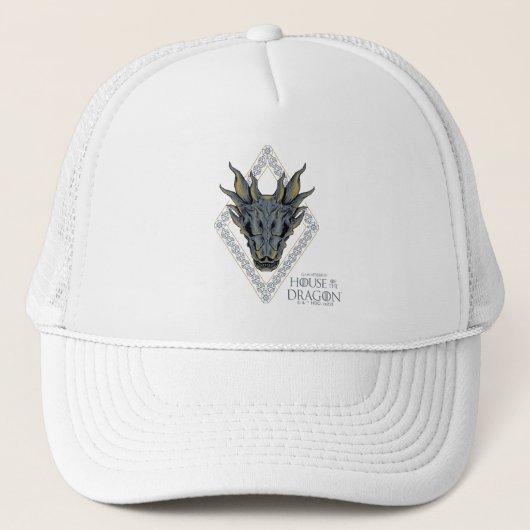 HOSE OF THE DRAGON Balerion Skull Diamond Crest Trucker Pet (Voorkant)