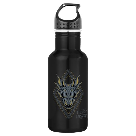 HOSE OF THE DRAGON Balerion Skull Diamond Crest Waterfles (Voorkant)