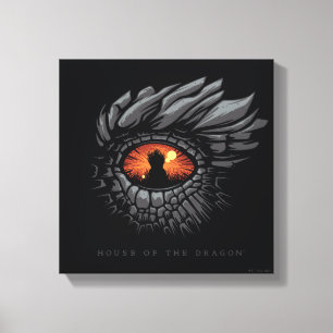 HOSE OF THE DRAGON Dragon's Eye Iron Throne Canvas Afdruk